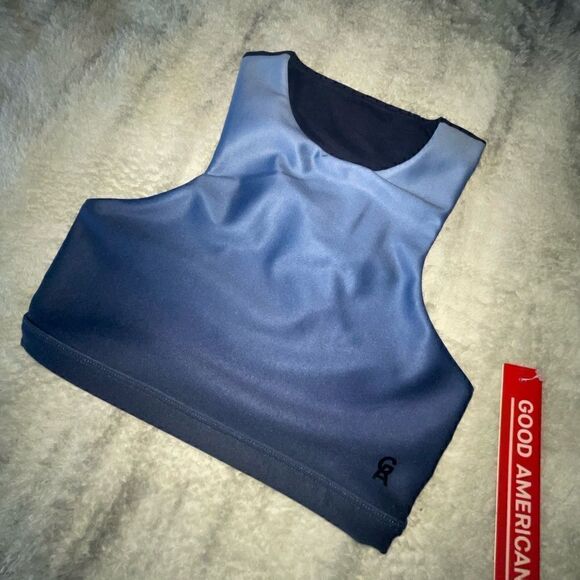 NWTs Good American Empower Ombré Sports Bra w/ Mesh Racerback Size XS - Picture 2 of 8